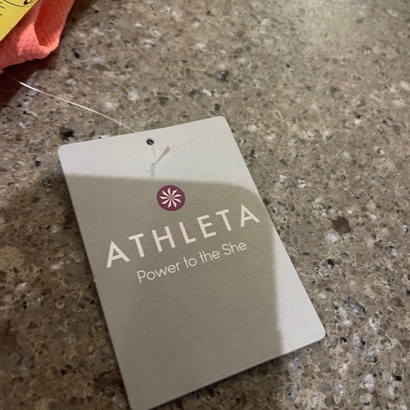 Athleta Coral Polo NWT size L DriFIT fabric with venting - Picture 7 of 14